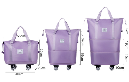 ⌛Large Capacity Universal Wheel Waterproof Dry Wet Separation Travel Bag