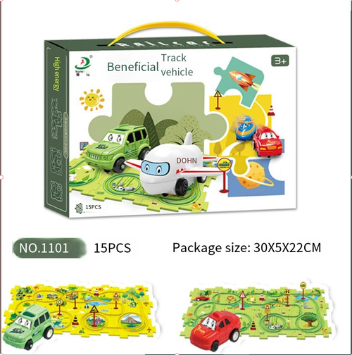 🔥Children's Educational Puzzle Track Car Play Set