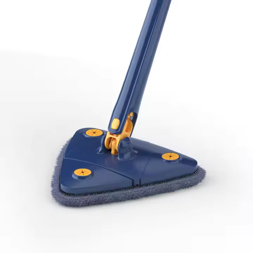 Microfiber Self-Wringer Flat Twist Mop with Automatic Water-Squeezing Rotatable Head for Wall and Floor Cleaning for Home