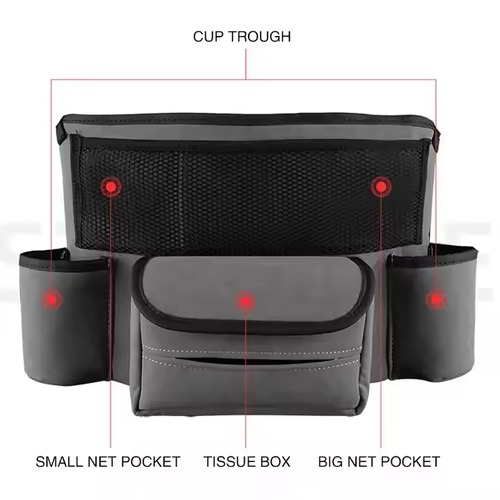 Fashion Central Control Storage Multi-functional Purse Holder Bottle Holder Tissue Box Handbag Holder Seat Back Storage Bag