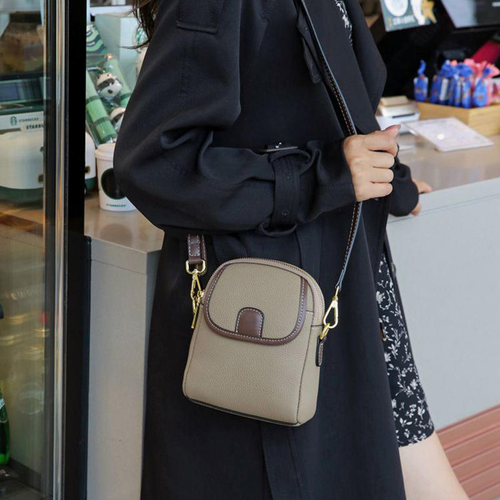 Women's Crossbody Messenger Bag Soft Leather Small Trendy Mobile Phones Easy Match Cross-Border
