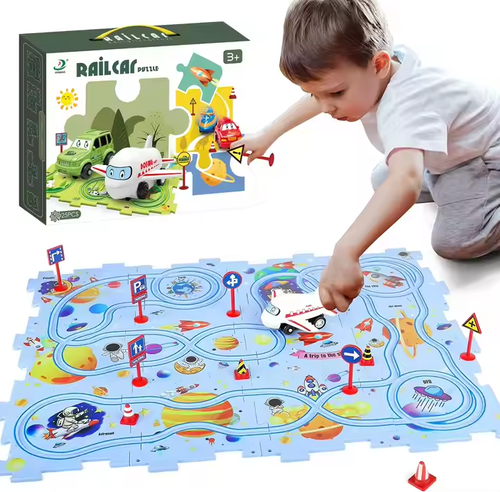 🔥Children's Educational Puzzle Track Car Play Set