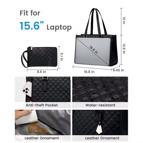 2025 Custom Casual Ladies Shoulder Bags Luxury Insulated Cooler Bags School Travel 15.6in Laptop Handbags Bag for Women