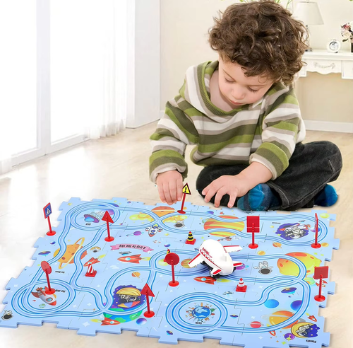 🔥Children's Educational Puzzle Track Car Play Set