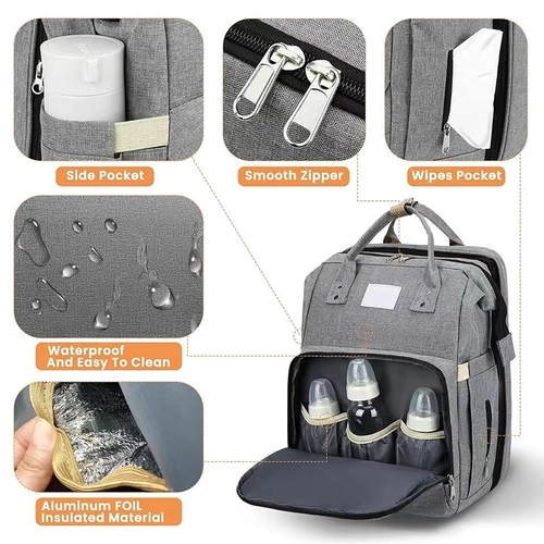 🔥Diaper Bag Backpack with Changing Station💥