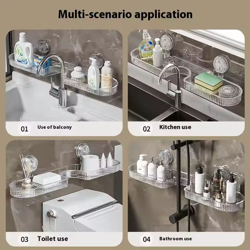 Hanging Wall Shelf for Home Organization Convenient Bathroom Storage Rack or Living Room Tool Use