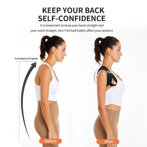 New Style Open Shoulder Support High Elastic Back Posture Corrector for the Back XXL (85KG-95KG)