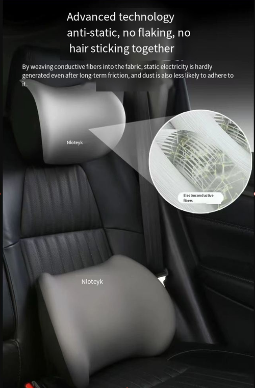 Car Headrest Lumbar Support Car Neck Pillow Waist Cushion Driver Seat Backrest Car Cushion Driving Lumbar Support Waist Support