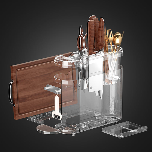 High Quality Multi Function Space Saving Kitchen Knife Storage Rack