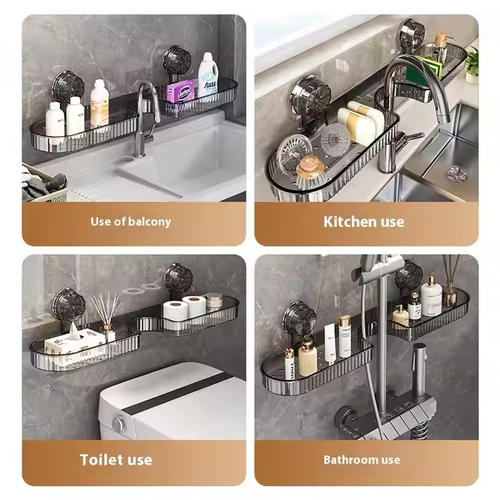 Hanging Wall Shelf for Home Organization Convenient Bathroom Storage Rack or Living Room Tool Use