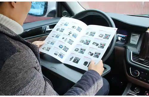 Multifunctional steering wheel dining table