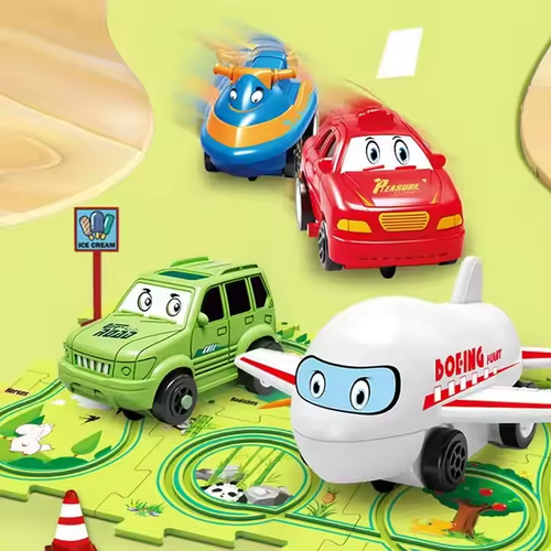 🔥Children's Educational Puzzle Track Car Play Set