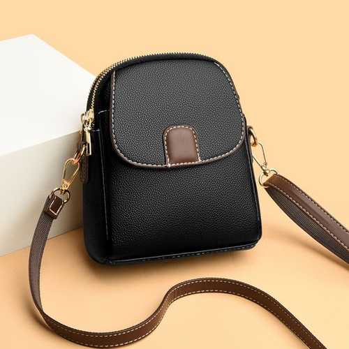 Women's Crossbody Messenger Bag Soft Leather Small Trendy Mobile Phones Easy Match Cross-Border