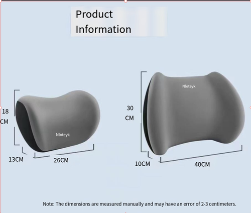 Car Headrest Lumbar Support Car Neck Pillow Waist Cushion Driver Seat Backrest Car Cushion Driving Lumbar Support Waist Support