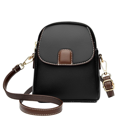 Women's Crossbody Messenger Bag Soft Leather Small Trendy Mobile Phones Easy Match Cross-Border