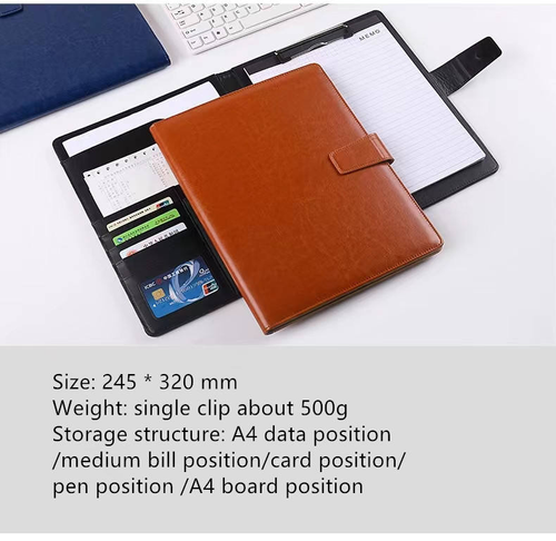 Multifunctional Business Zipper Folder with 12-digits Calculator