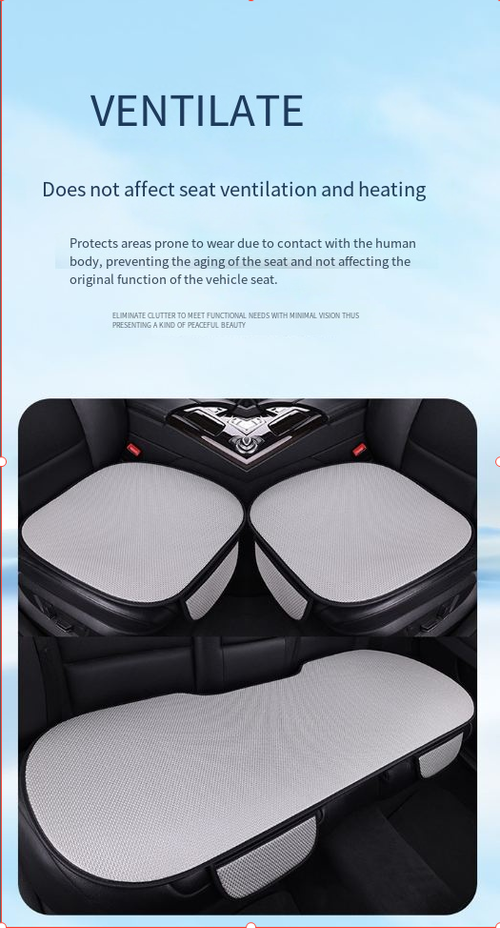 🔥🔥Breathable & Anti-Slip Viscose filament Car Seat Covers *Three-piece set *