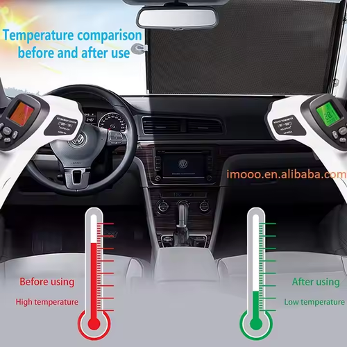 Telescopic Car Window Shade 50*125MM