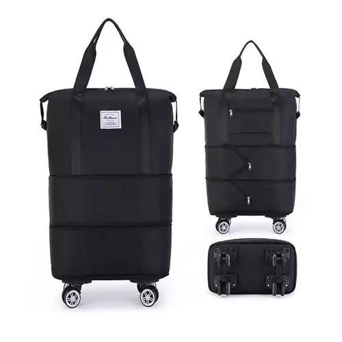 ⌛Large Capacity Universal Wheel Waterproof Dry Wet Separation Travel Bag