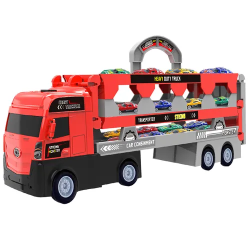 Mega Hauler Truck With Ejection Race Track