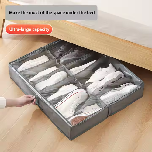 Hot Sale Foldable Underbed Storage Bag Lightweight Modern Design Square Fabric Shoe and Clothes Mesh Travel Bag