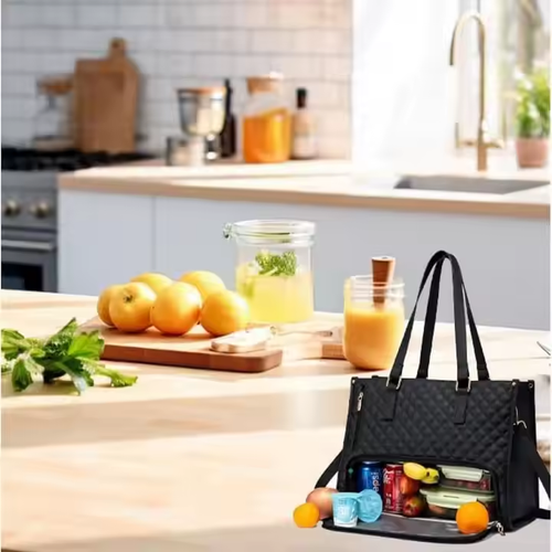 2025 Custom Casual Ladies Shoulder Bags Luxury Insulated Cooler Bags School Travel 15.6in Laptop Handbags Bag for Women