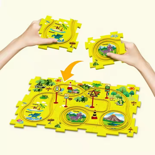 🔥Children's Educational Puzzle Track Car Play Set