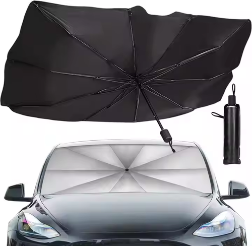 Car Umbrella Sunscreen Heat Insulation Sunshade Windshield Sunshade Hood Car Front Gear