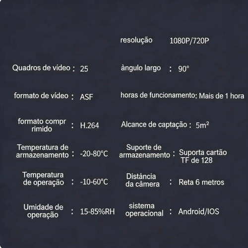 Mini Câmara Sem Fios OURLIFE, Recarregável via USB, Câmara de Segurança Inteligente para Casa, Câmara Sem Fios Interior com Visualização Remota, Câmara de Segurança Controlada por Aplicação Android para Casa e Escritório.