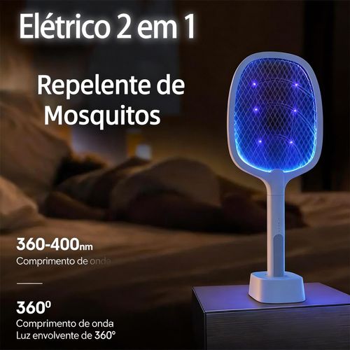 Mata-mosquitos elétrico portátil, armadilha para insetos recarregável via USB. É fisicamente seguro e inofensivo, ideal para matar mosquitos, insetos e moscas. Perfeito para quartos, casas, escritórios e campismo.