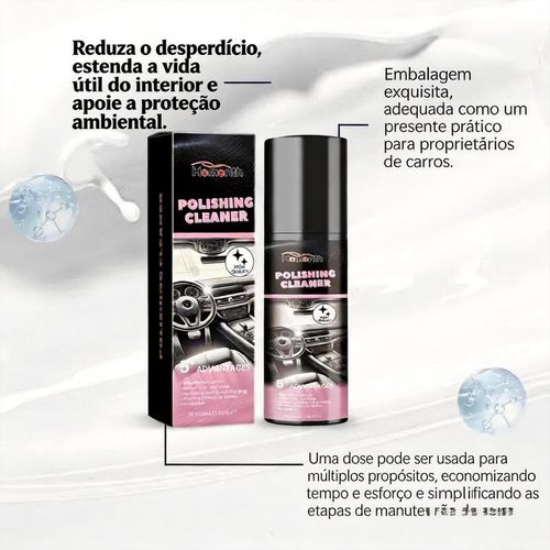 Limpador de Interiores de Carros | Deixa o Interior Como Novo em Minutos!Remove Manchas, Poli e Protege Couro, Vinil e Plástico do Seu Carro. Não Precisa de Oficina!
