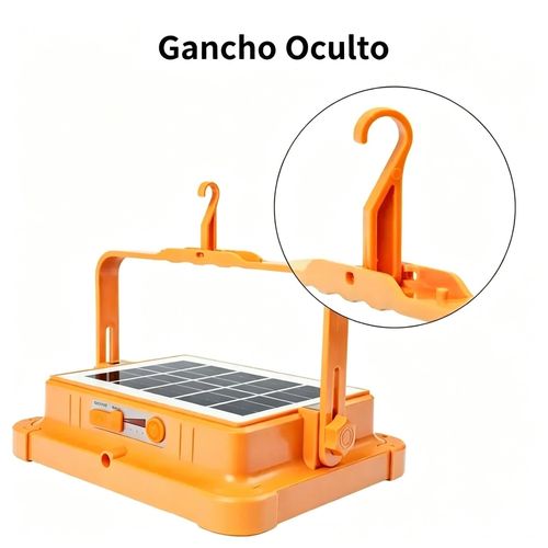 Luz Solar Recarregável 2-em-1 | Carregamento Solar + USB, 5 Modos, Magnética e IP66 - Solução Definitiva para Falta de Luz em Angola