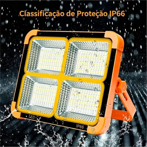 Luz Solar Recarregável 2-em-1 | Carregamento Solar + USB, 5 Modos, Magnética e IP66 - Solução Definitiva para Falta de Luz em Angola