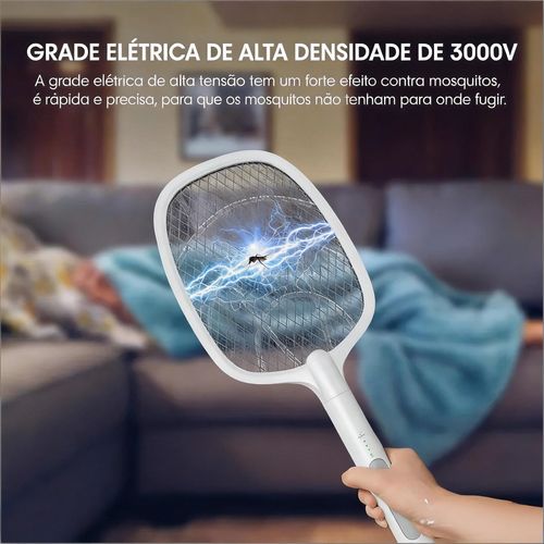 Mata-mosquitos elétrico portátil, armadilha para insetos recarregável via USB. É fisicamente seguro e inofensivo, ideal para matar mosquitos, insetos e moscas. Perfeito para quartos, casas, escritórios e campismo.