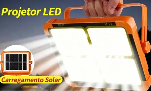 Luz Solar Recarregável 2-em-1 | Carregamento Solar + USB, 5 Modos, Magnética e IP66 - Solução Definitiva para Falta de Luz em Angola