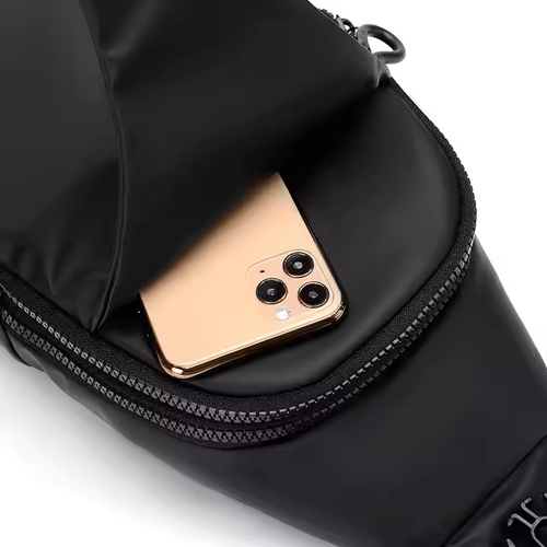 Bolsa de mensageiro de grande capacidade para atividades ao ar livre, bolsa de peito para homem de nova geração, bolsa de ombro moderna e simples