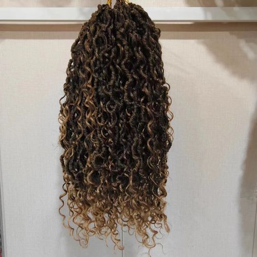 Tranças africanas sujas Perucas para mulheres Tranças de seda de alta temperatura Cabelo comprido encaracolado