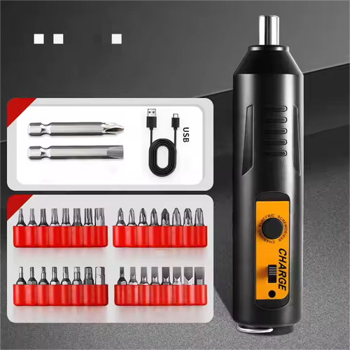 Chave de fendas elétrica recarregável doméstica mini berbequim elétrico pequena chave de fendas de impacto
