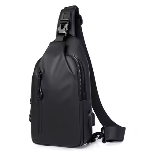 Bolsa de mensageiro de grande capacidade para atividades ao ar livre, bolsa de peito para homem de nova geração, bolsa de ombro moderna e simples