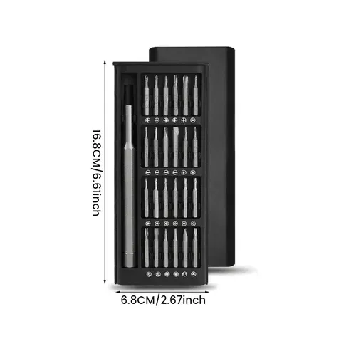 Conjunto de ferramentas de reparação de computadores e telemóveis multifuncionais de precisão 24 em 1 com chave de fendas