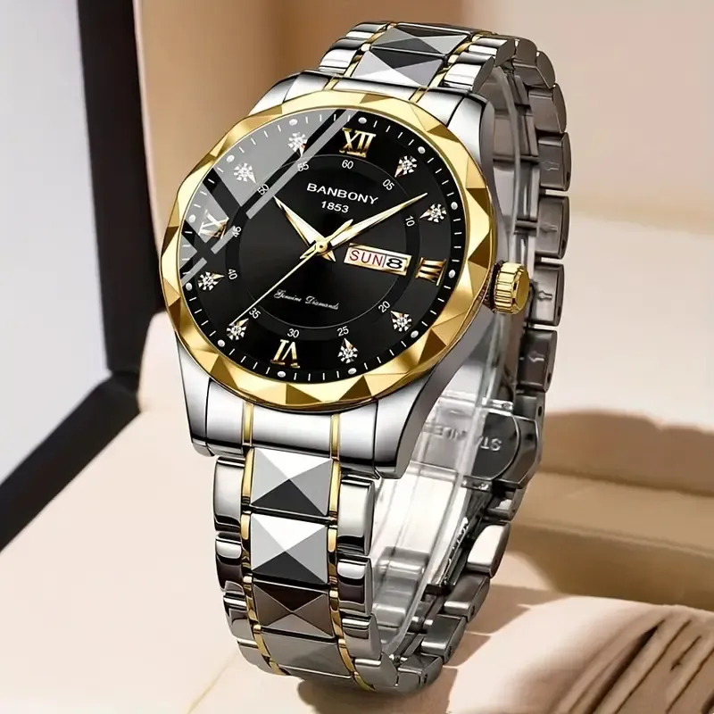Stainless Steel Roman Watch