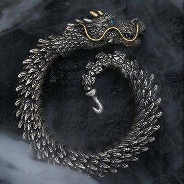 Buddha Treasures Nordic Dragon Handmade Amulet Luck Protection Chain Bracelet