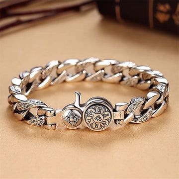 Buddha Treasures Tibet Om Mani Padme Hum Double Dorje Vajra Creativity Bracelet