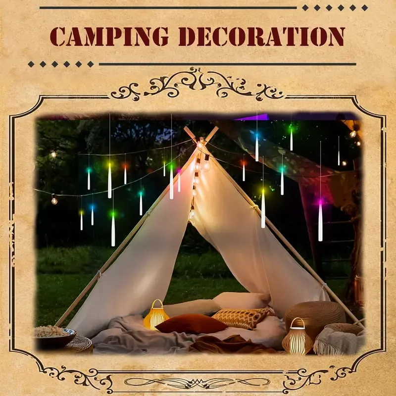 💡🔋Flameless Conical Ceiling Suspended Candle Light Flickering Holiday Decoration Wand Remote Control LED Christmas Candle Light (Sold Out Almost!⏰)