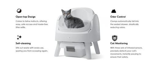 PetPivot Autoscooper 11 Open-top Self-cleaning Smart Cat Litter Box