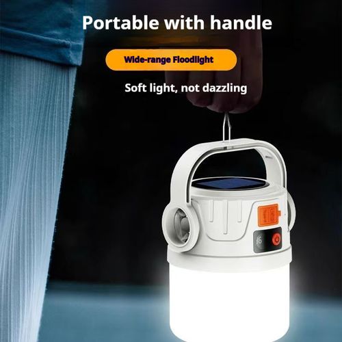 💡⚡Camping lights, solar rechargeable ultra-long endurance, emergency lights, night market stall lights, outdoor rechargeable lights
