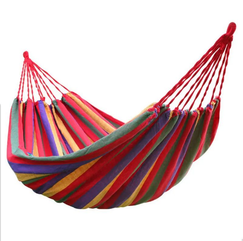 New Outdoor Camping Hanging Folding Knit Hammock Hammock Bed Outdoor