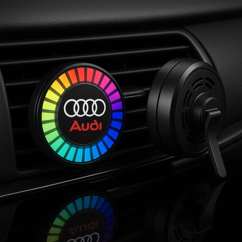 Musical rhythm LED car light with logo (with aroma diffuser)