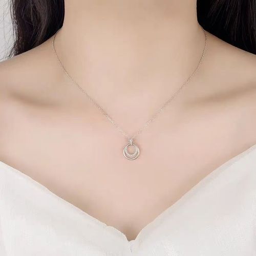 🎄（Buy one, get one free）Round Four-Pointed Star Necklace for Women - Dainty & Minimalist Design, Premium Clavicle Chain