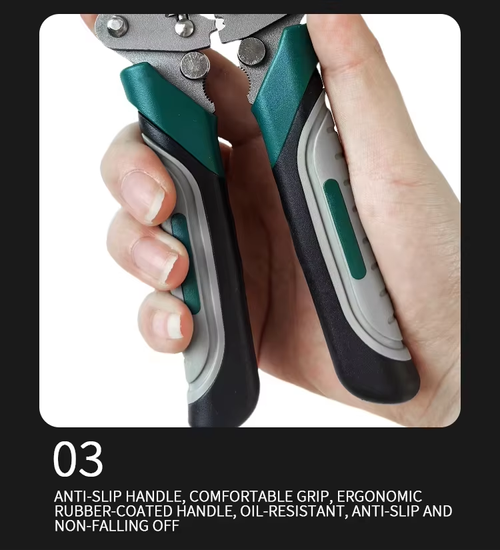 Foldable Multi-Function Wire Tool with Pulley Design, Portable Wire Stripper, Cable Separator & Wire Winding Pliers All-in-One Hand Tool for Electricians and DIY Projects